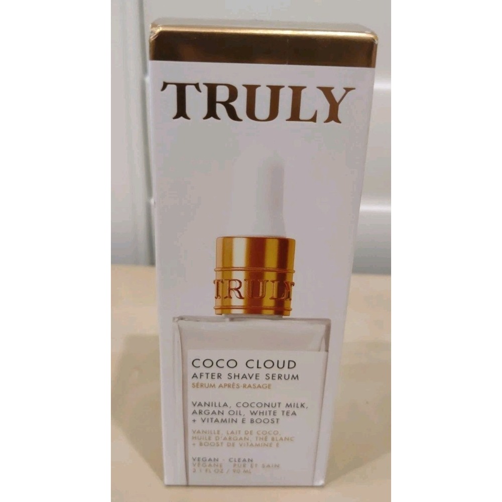 Truly Coco Cloud After Shave Serum Argan Oil, Coconut Vanilla Vegan 3.1oz (90ml)